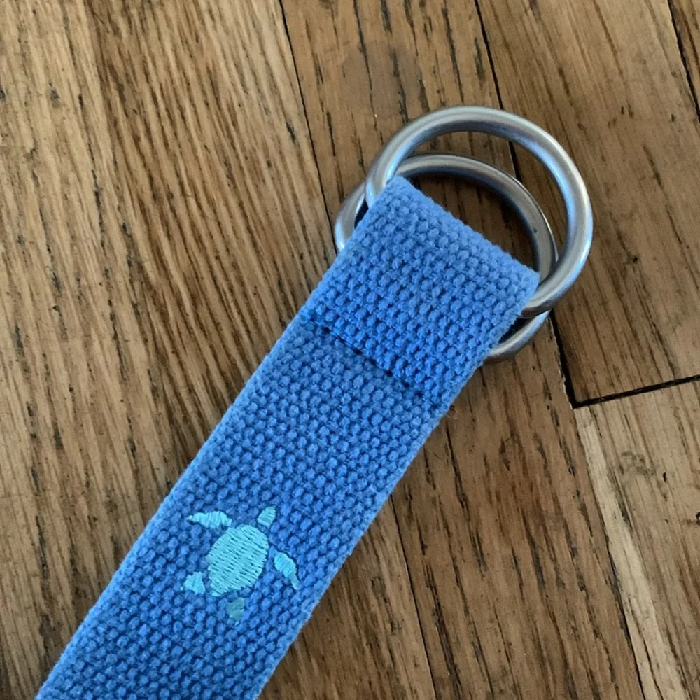Vineyard Vines Embroidered Cotton Belt Turtles Boys XLarge